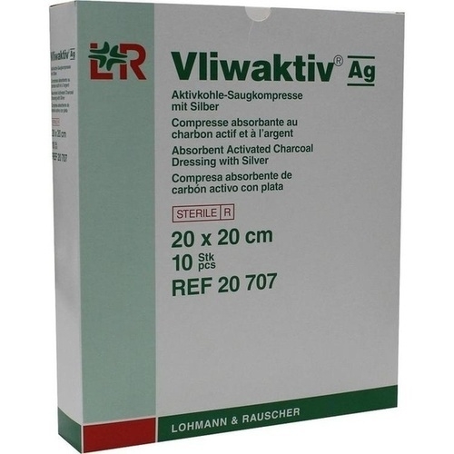Lohmann & Rauscher GmbH & Co.KG Vliwaktiv Ag Aktivkohle Saugkomp.m.silber 20x20 cm 04862862