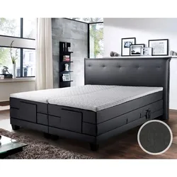 Winkle »Niagara« Boxspringbett Bettkasten / 200x200 cm / H2/H3 / Kunstleder Schwarz 7745