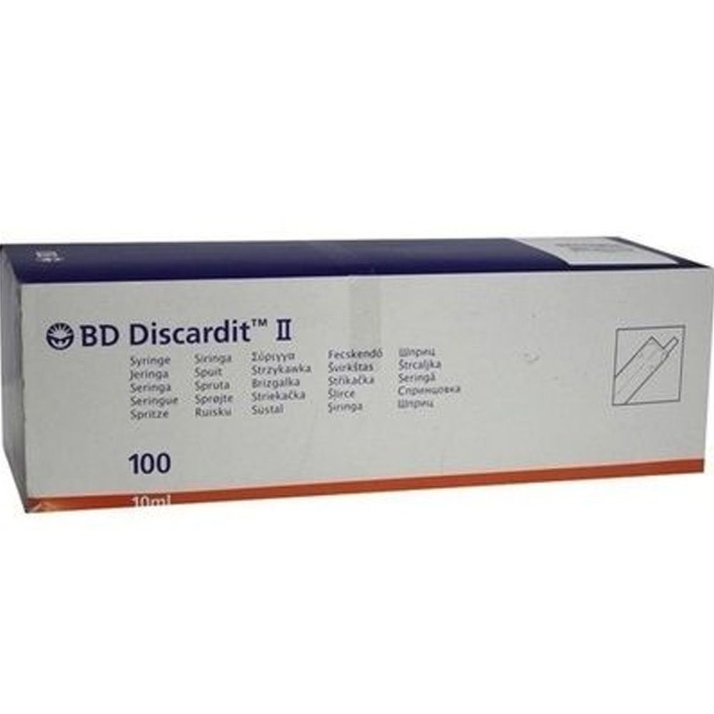 BD Discardit II Spritze 10 ml 100x10 Spritzen