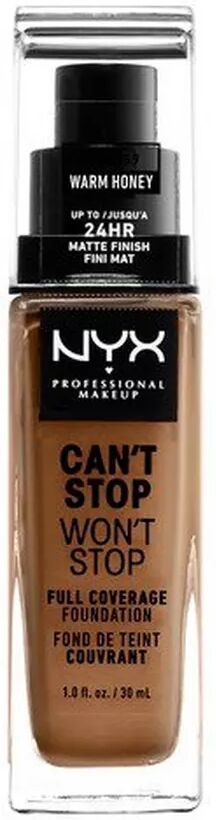 NYX-PROFESSIONAL-MAKEUP - Full Coverage Foundation - Can't Stop Won't Stop, One Size, Warm Honey