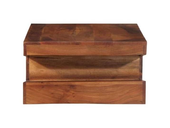 KTHLBRH Couchtisch 90 x 60 x 30 cm Massivholz Akazienholz Mit Ablage, leicht zu reinigende, glatte Oberfläche, bernsteinfarbene Oberfläche, Zusammenbau erforderlich