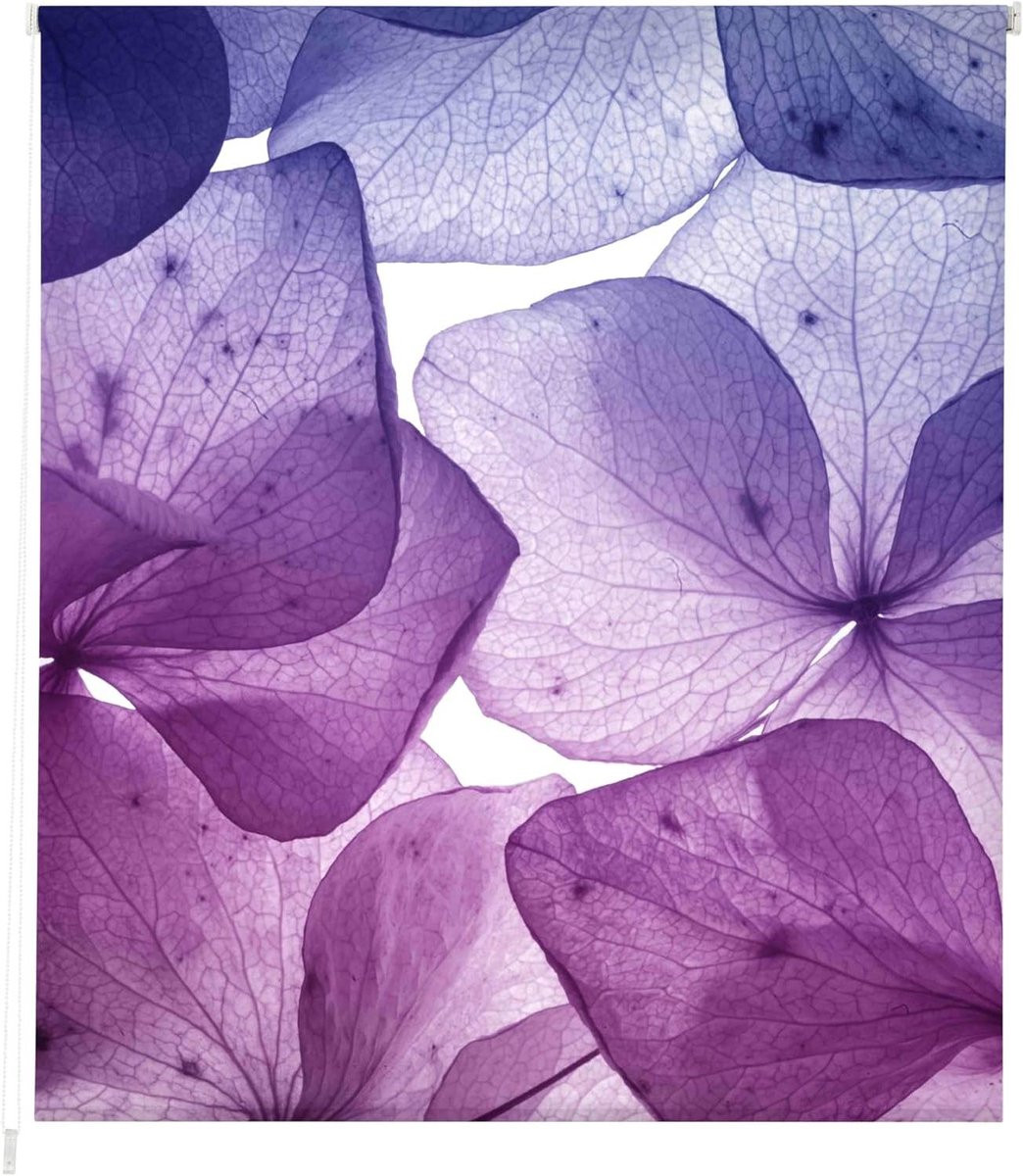 Rolgordijn Lichtdoorlatend met Digitale Bloemenprint - Meerkleurig - 110 x 175 cm