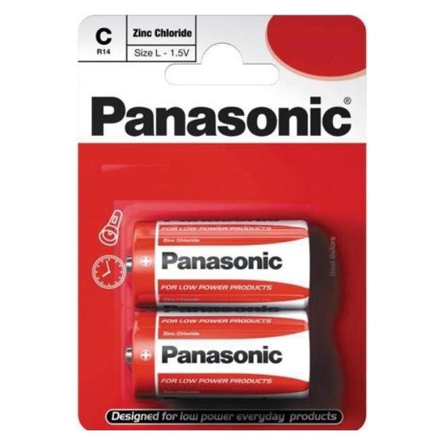 Panasonic Zinc Carbon C/R14 2psc (2 Stk., C) (PANR14B2)