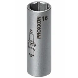 PROXXON 23442 Zündkerzen Nuss mit TPR Einlage 16mm Antrieb 12,5mm(1/2")