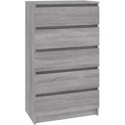 vidaXL Schubladenschrank Grau Sonoma 60x36x103 cm Holzwerkstoff