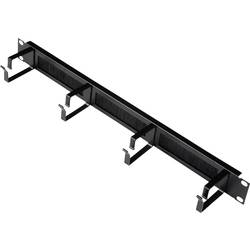 ROLINE 19-Zoll Rangierpanel 1 HE, mit Bürstenleiste 44x60mm schwarz 26.21.0097
