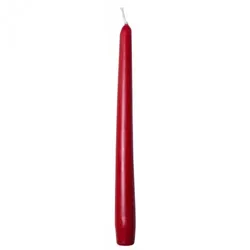 Sovie CANDLES Spitzkerzen Gastronomie Ø 2,2cm x 24cm in Rot 50 Stück - Brenndauer ca. 7 Std.