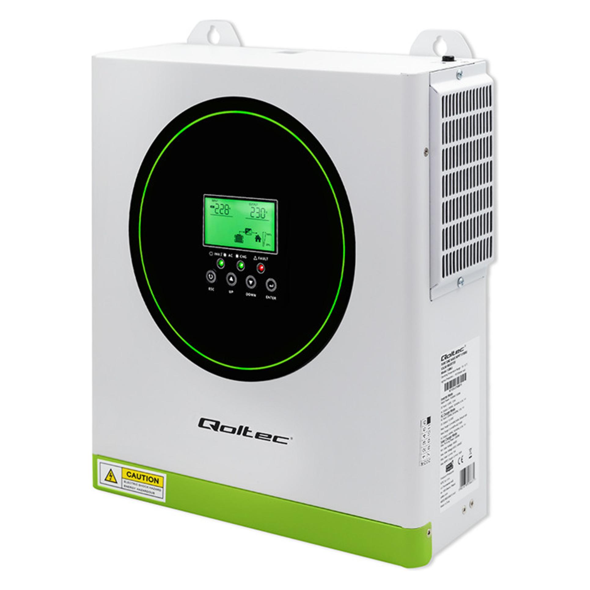 Qoltec Solarwechselrichter Off-Grid 1500W 100A 12V MPPT (53863)