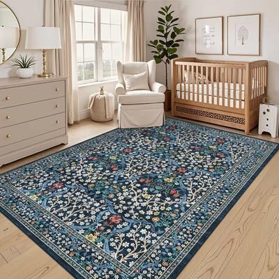 Garvee Lush Vine Floral Area Rug