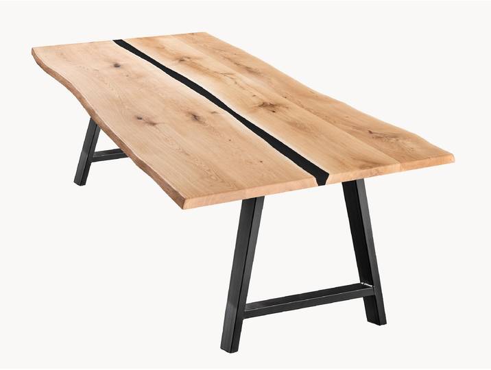 Tisch Aresina - A-Form - 100x180 cm - Gerade Kante