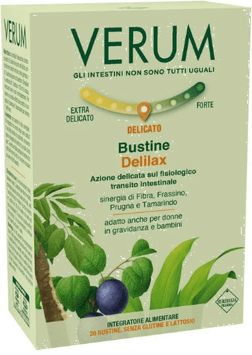 Verum Lax Delilax Integratore per il Corretto Transito Intestinale 20 bustine