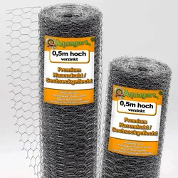 140m Sechseckgeflecht Kaninchendraht Hasengitter Hasendraht 50cm 25mm x 25mm