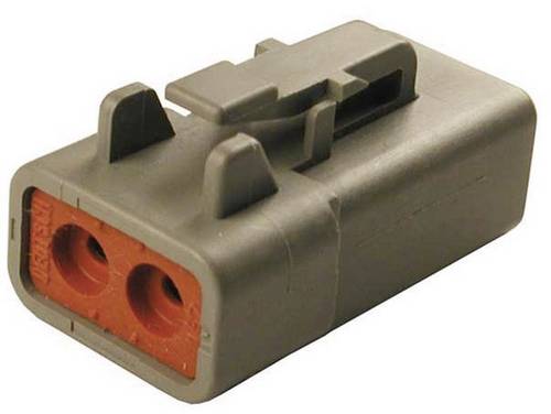 TE Connectivity 19545 Rundstecker Stecker, gerade Gesamtpolzahl: 2 Serie (Rundsteckverbinder): DTP