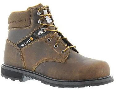 "Carhartt CMW6274 6"" Steel Toe Work Boot - Mens 8.5 Brown Boot Medium"