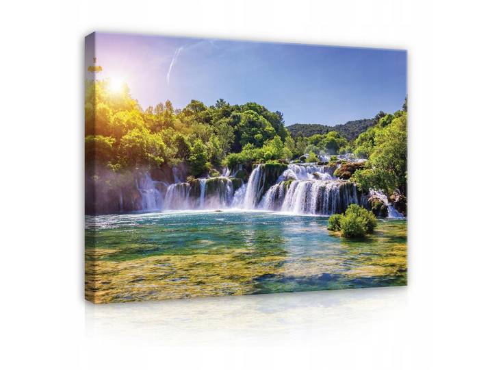 LEINWAND BILDER Wasserfall Natur 60x40