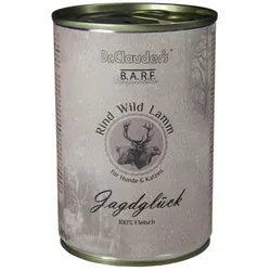 Dr. Clauder's BARF Fleisch 400g Dosen Nassfutter für Hunde & Katzen Jagdglück 6x400g