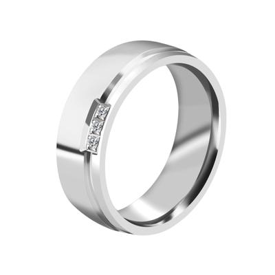 Partnerring AKZENT "Unity, silberfarbig, langlebig" Gr. 54, silber (silberfarbig), Fingerringe, Damen, 54, Edelstahl