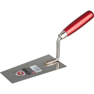 Schwan Maurerkelle 117516, aus Edelstahl, 160 mm Länge, mit Holzgriff, Berner Putzkelle