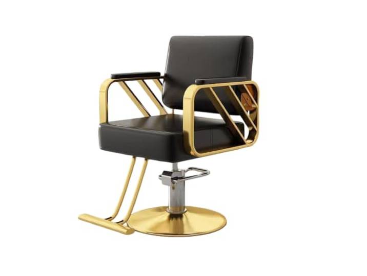 Hydraulischer Friseurstuhl, Salonstuhl mit Fußstütze, um 360° drehbar Multifunktionaler Stuhl für Styling und Haarwäsche – geeignet für Friseure, Barbiere sowie Beauty-, Tattoo(A)
