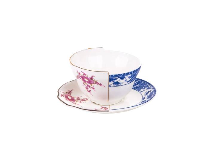 Design Tee- & Kaffee-Set „Hybrid Zenobia“ aus Porzellan Multicolor Seletti
