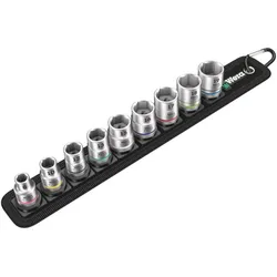 Wera Belt B 4 Zyklop Steckschlüsseleinsatz-Satz, 3/8"-Antrieb, 9-teilig - 05003973001