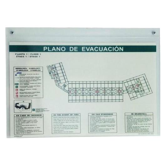 Archivo 2000 Wanddisplay 20803 CS TP TT PS (Polystyrol) Transparent (A3 quer) (20803 CS TP)