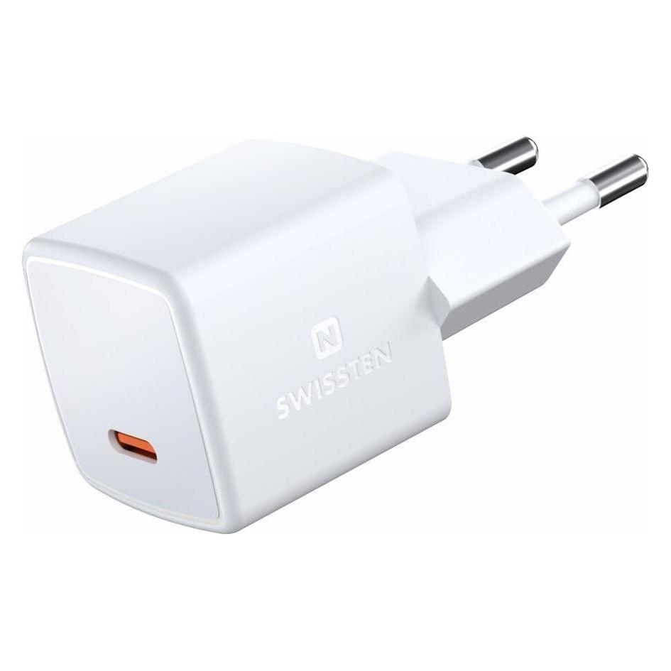 Swissten MINI GaN TRAVEL CHARGER USB-C 33W Power Delivery (33 W, 1 Port) (22055100)