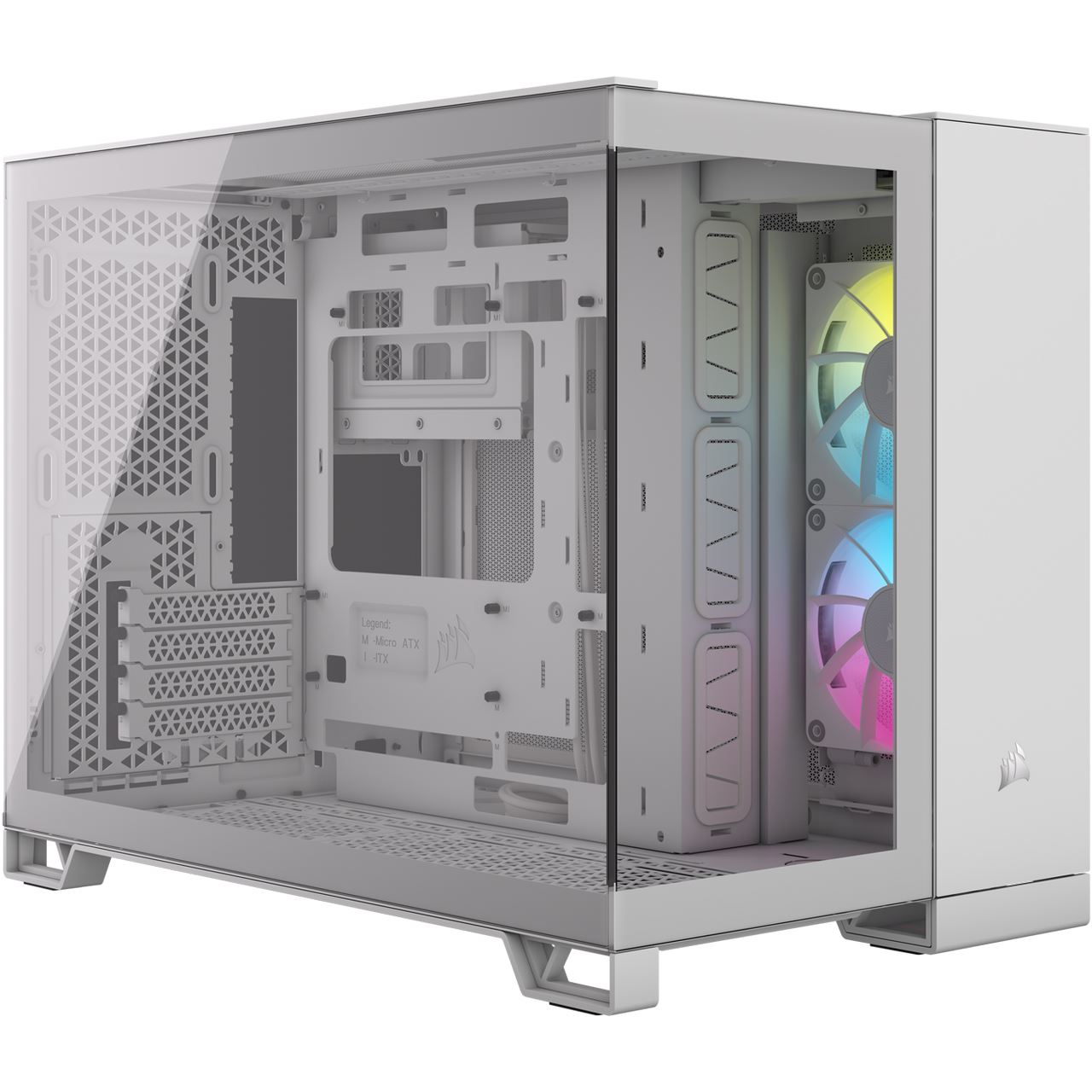 Corsair 2500X RGB Mini Tower ohne Netzteil weiss