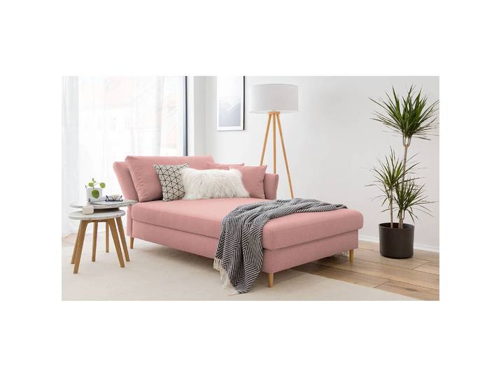 Recamiere Hillarys II Pink/Mauve Webstoff 101cm Ausrichtung links Skandi