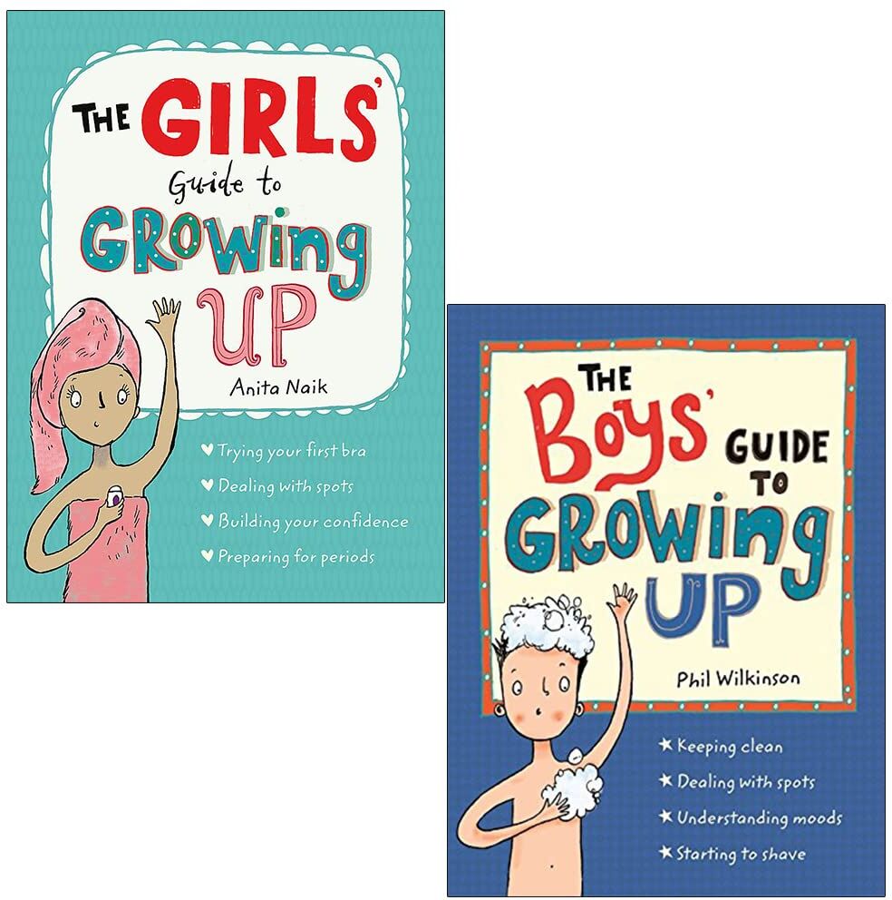 Wren & Rook The Girls Guide to Growing Up By Anita Naik & The Boys Guide to Growing Up By Phil Wilkinson 2 Books Collection Set
