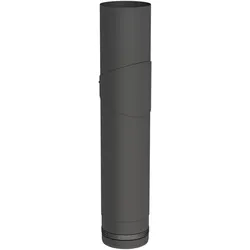 Jeremias PELLET-LINE Längenelement 500 mm mit Revision Edelstahl schwarz Ø 100 mm