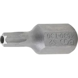 BGS Bit Antrieb Außensechskant 10 mm (3/8") T-Profil (für Torx) mit Bohrung T30 - 4630