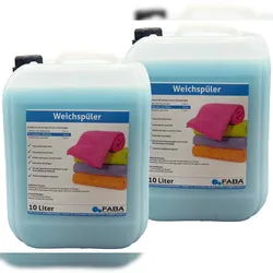 FABA Chemie FABA Weichspüler blau Ozeanbrise 2 x 10 L inkl. Auslaufhilfe