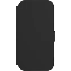 Nivocase Klapphülle für Apple iPhone 16e Handyhülle aus Kunst Leder NIVOflip schwarz (Apple iPhone 16e), Smartphone Hülle, Schwarz