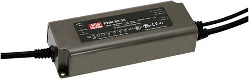 Mean Well PWM-90-48 LED-Trafo Konstantspannung 90W 0 - 1.88A 48 V/DC dimmbar, PFC-Schaltkreis, Überlastschutz 1St.