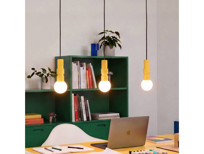 OSRAM Hängelampe Decor Bolty, dimmbar, gelb / orange, für Wohn- / Esszimmer, Metall, Junges Wohnen, Pendelleuchte