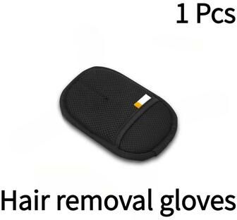 Inspired Living Pet Hair Removal Grooming Gloves For Cats, Dogs, Sofas And Clothes small black 1pc