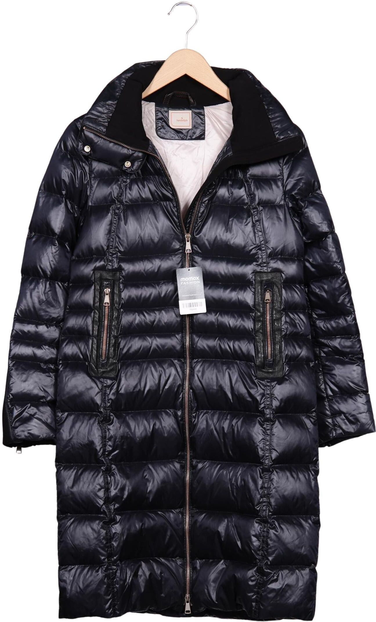 handstich Damen Mantel, Schwarz, Gr. EU 34, Synthetik / Daunen - Second Hand