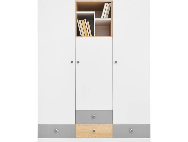 Masseno Drehtürenschrank BRERA 150/190/50cm 3-türig Eichefarben