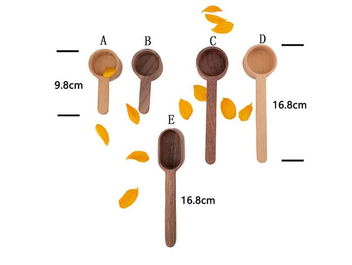 Cuillères à café en bois, cuillère à mesurer, grains de café, Bar, cuisine, outil de cuisson à domicile, tasse à mesurer, outils de mesure pour la cuisine, 100 pièces