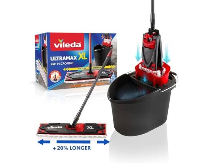 Vileda Ultramax XL 2in1 Bodenwischer Komplett Set mit Eimer & Stiel