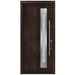 Hörmann Ecostar Haustür "ISOPRO Secur IPS 780S",night oak,110 x 210 cm (B x H)