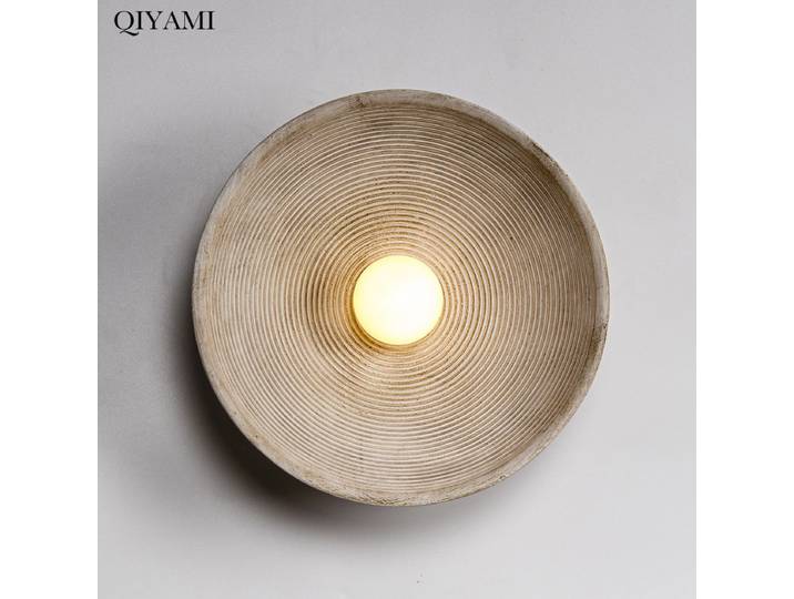 Lampes murales nordiques rétro en Grain de bois, pour chevet, étude, salle à manger, couloir, décoration intérieure ronde G4, luminaires AC90-260V