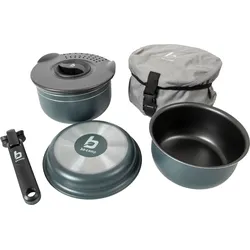 Bo-Camp Trekking Topfset stapelbar Aluminium mit Antihaftbeschichtung 5-tlg.