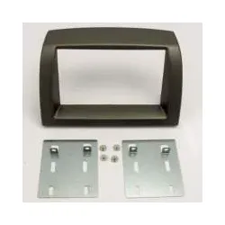 Doppel DIN 2-DIN Autoradio-Einbaublende dunkelgrau Lancia Ypsilon 2003 - 2007