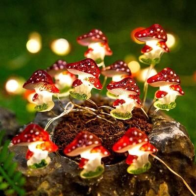 Uplift Essentials Whimsical Mushroom Forest Fairy Lights Whimsical Mushroom Forest Fairy Lights