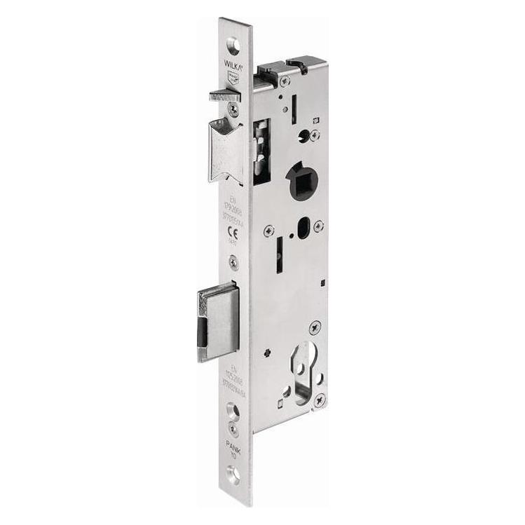 Wilka Panik-Einsteckschloss 7667 Panik-Funktion E kantig 24 x 245 mm/35/92 DIN links/rechts Edelstahl U... (Einsteckschloss) (7667.000011)