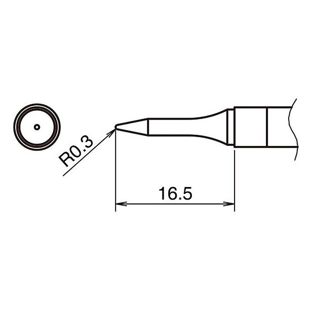 Hakko Aktiv-Lötspitze Format 0.3BS (Lötspitze) (T39-BS03)