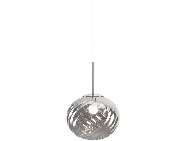 Tom Dixon Designer-Pendellampe Whirl Silber Polycarbonat B 30 cm