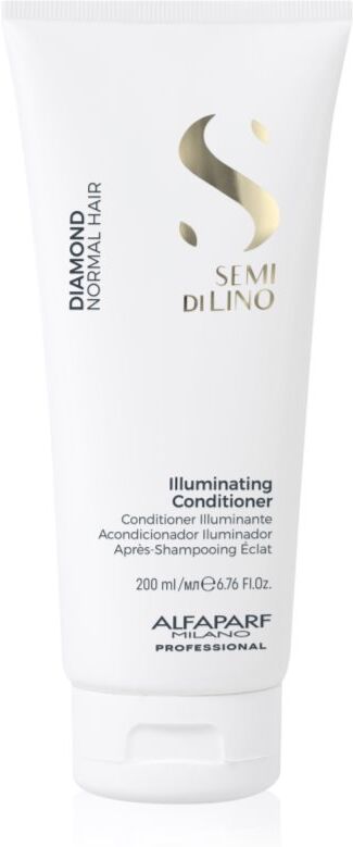 Alfaparf Milano Semi di Lino Diamond Illuminating aufhellender Conditioner für Glanz und problemlose Kämmbarkeit der Haare 200 ml